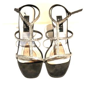 Stuart Weitzman Size 10 Strappy Glitter Heels